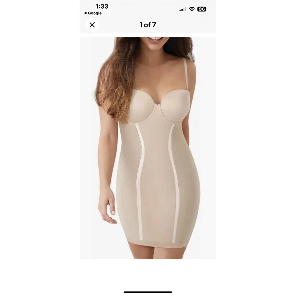 Maidenform Women's All-Over Solutions Body Beige Shaper Sz 36 B NWT $64‎ 36B